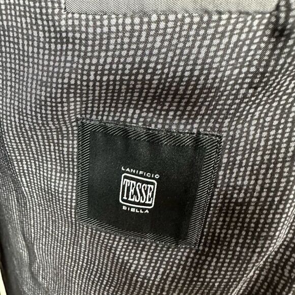 Hugo Boss Drago Grey‎ Herringbone Blazer 44 L EUC Read - Picture 10 of 15